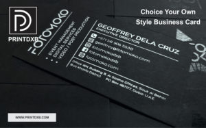 black business card printing printdxb.com picture