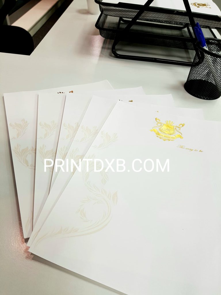 letterhead printing dubai