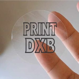 Transparent sticker printing dubai
