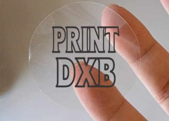 Transparent sticker printing dubai