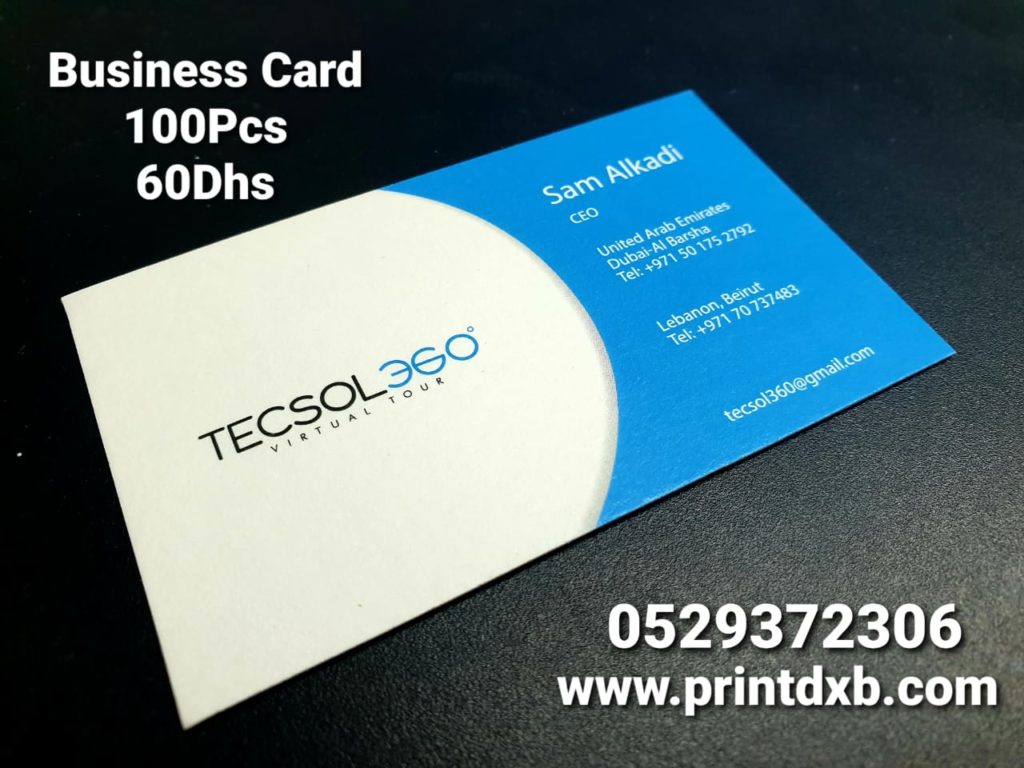 Business card printing Dubai